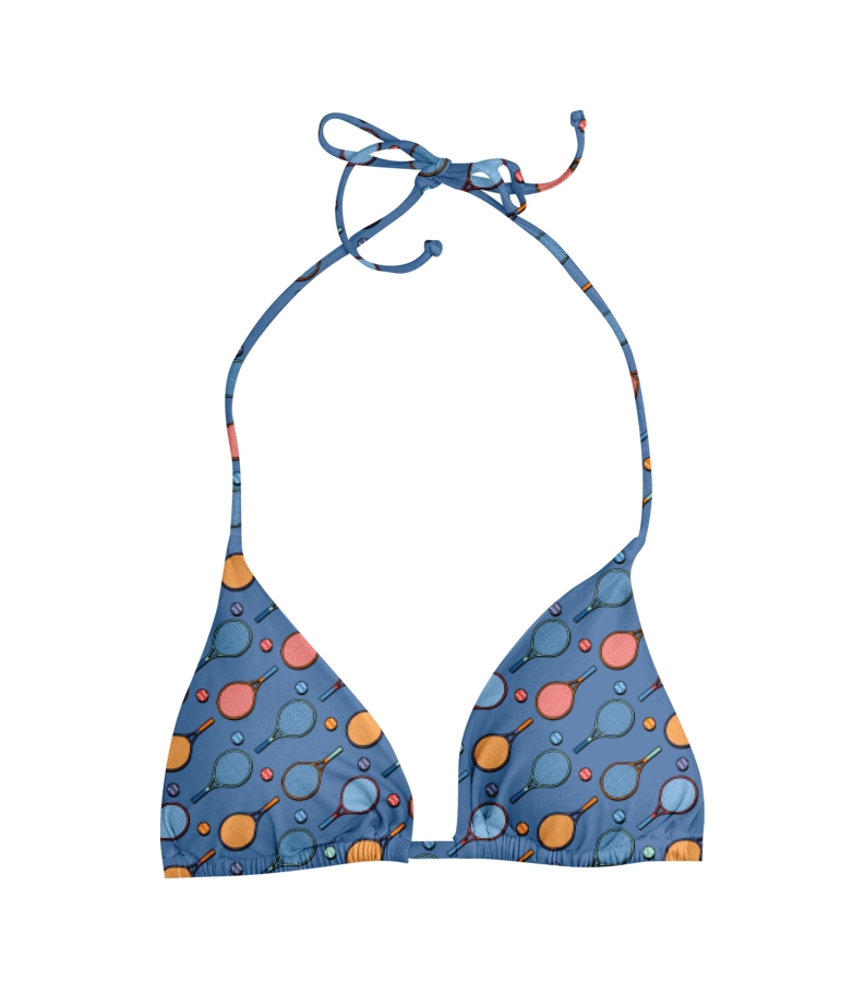 ZEYBRA - REVERSIBLE TRIANGLE BRA GIRL TENNIS COBALT