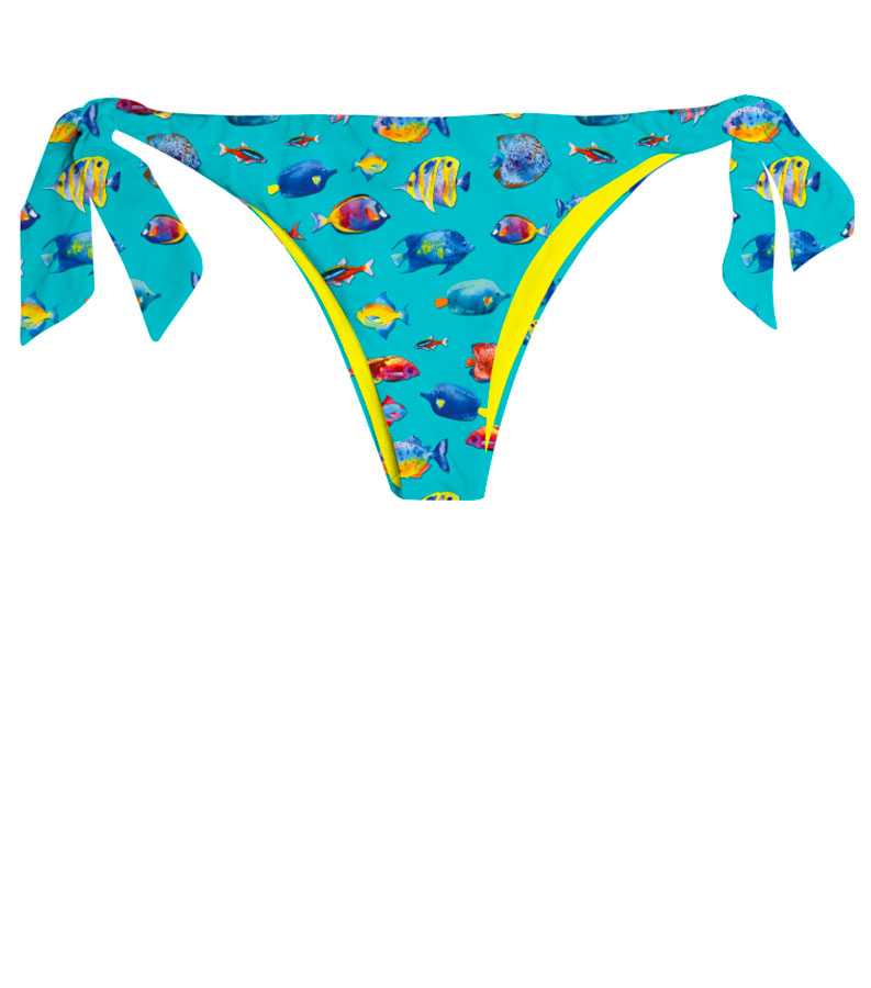 ZEYBRA - REVERSIBLE BRAZILIAN BRIEFS WOMAN FISH HAWAY