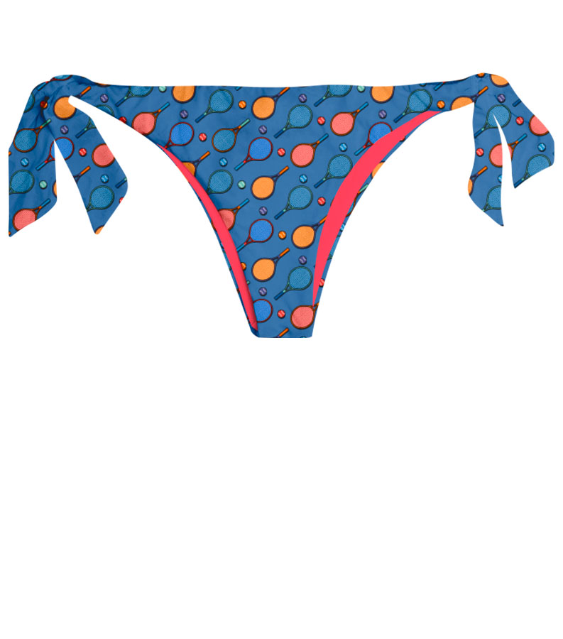 ZEYBRA - REVERSIBLE BRAZILIAN BRIEFS WOMAN TENNIS COBALT