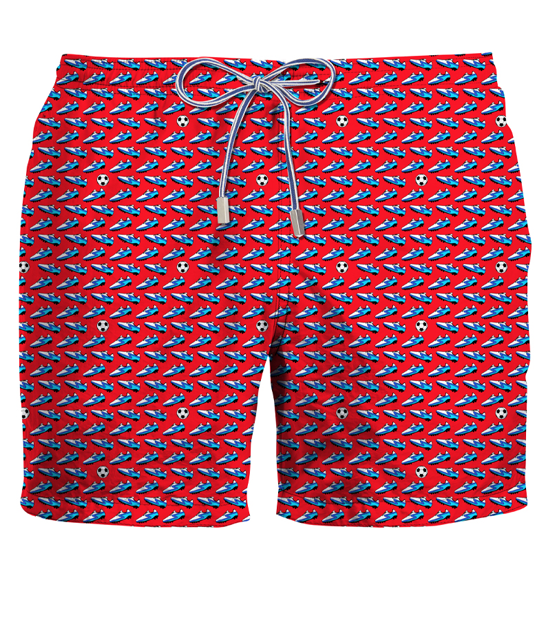 ZEYBRA - SWIM SHORT MAN SOCCER RED RACE