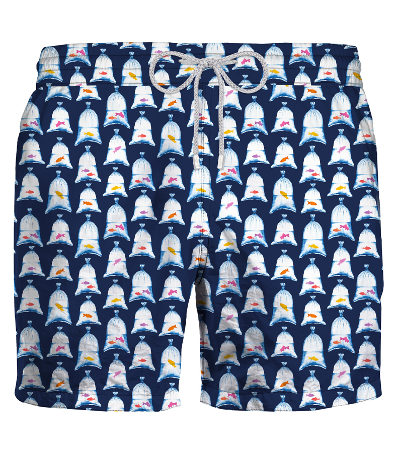 ZEYBRA - SWIM SHORT MAN RED FISH RECYCLED