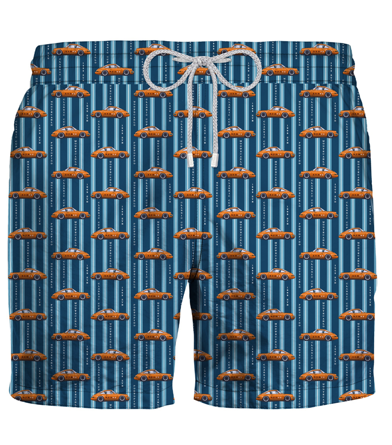 ZEYBRA - SWIM SHORT MAN CARS PETROLIO