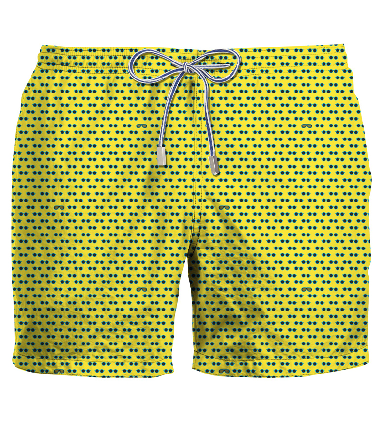 ZEYBRA - SWIM SHORT MAN OCCHIALI YELLOW