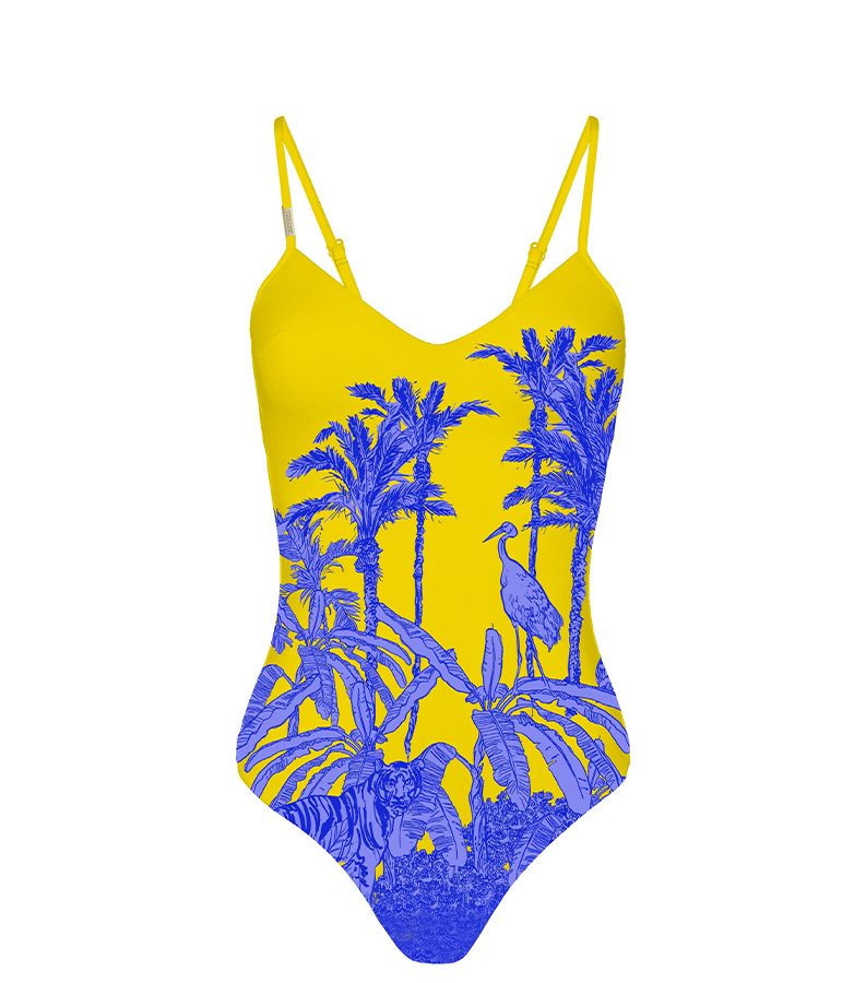 Zeybra COSTUME INTERO DONNA AMAZZONIA ELETTRICO GIALLO