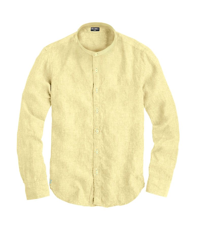 Zeybra CAMICIA COREANA UOMO YELLOW