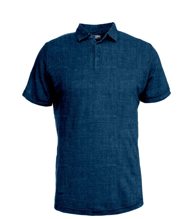 Zeybra POLO UOMO LINO BLU