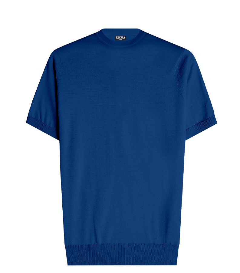 Zeybra T-SHIRT UOMO 100% COTONE CRÈPE INCHIOSTRO