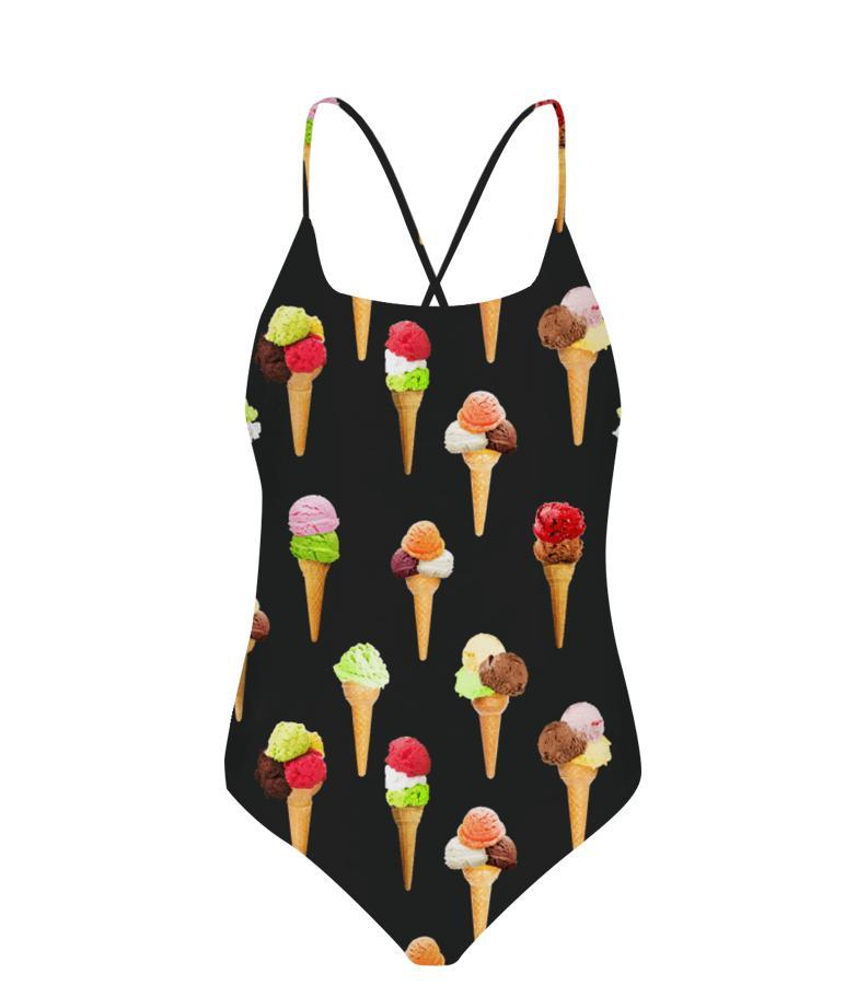 Zeybra COSTUME INTERO BAMBINA GELATI NERO