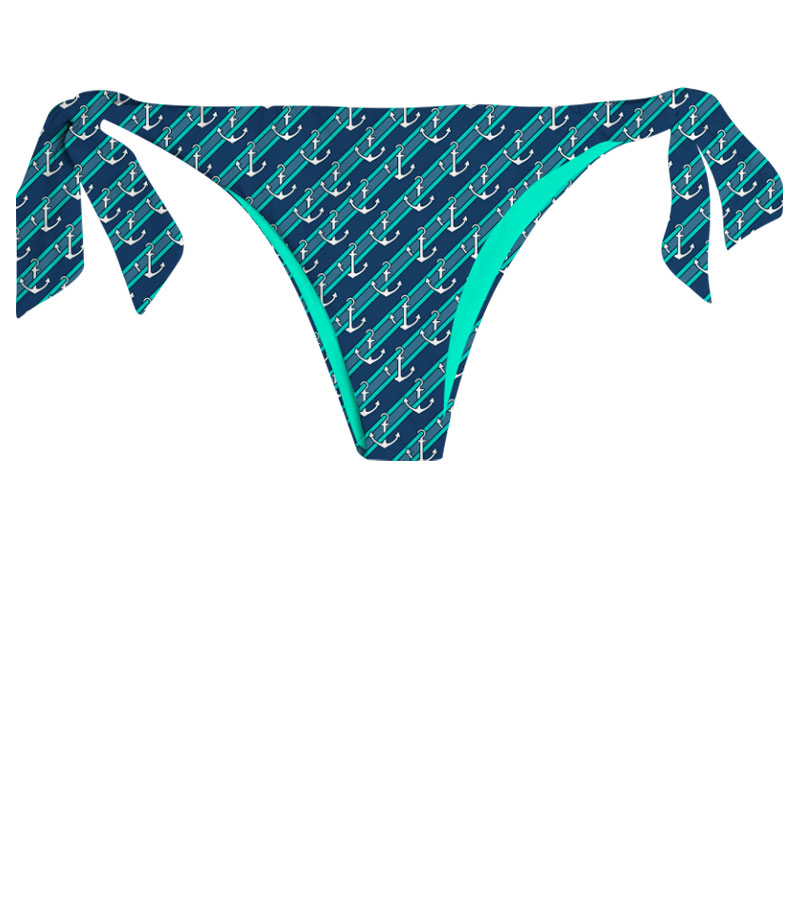 ZEYBRA - REVERSIBLE BRAZILIAN BRIEFS WOMAN ANCHORS BALI