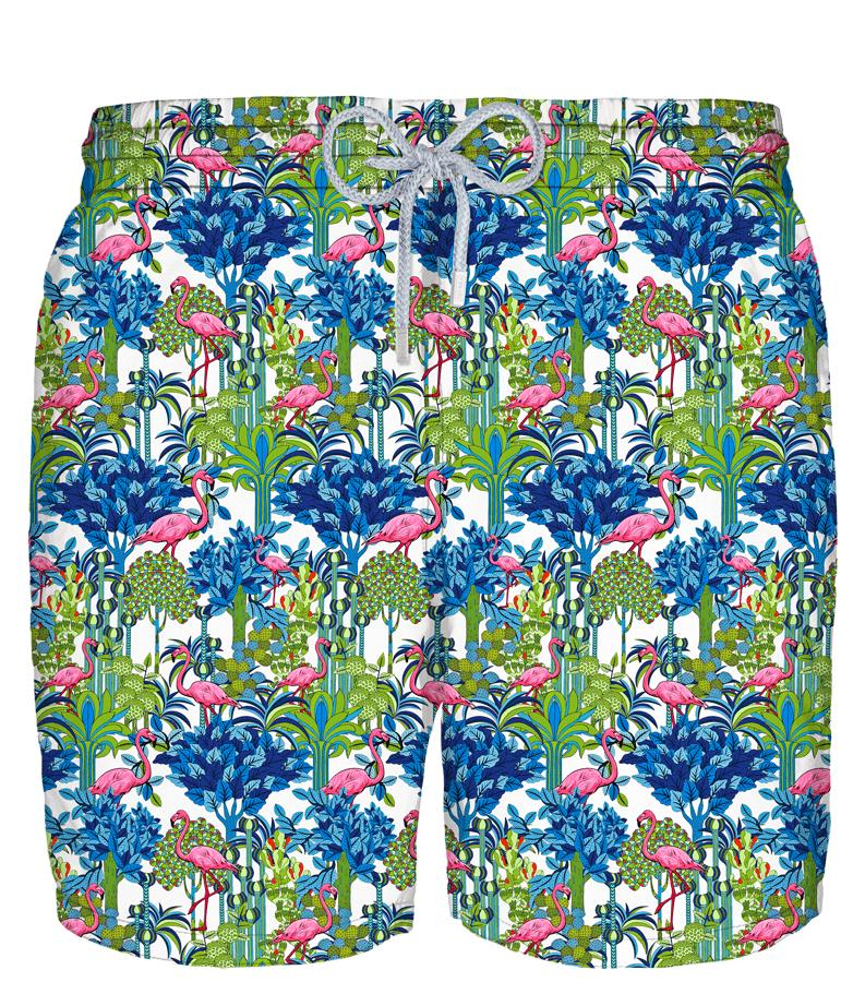 ZEYBRA - SWIM SHORT BOY FLAMINGO WHITE