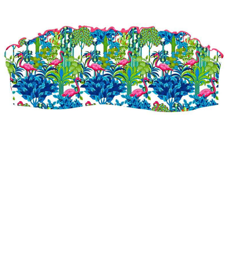 ZEYBRA - BANDEAU GIRL FLAMINGO WHITE