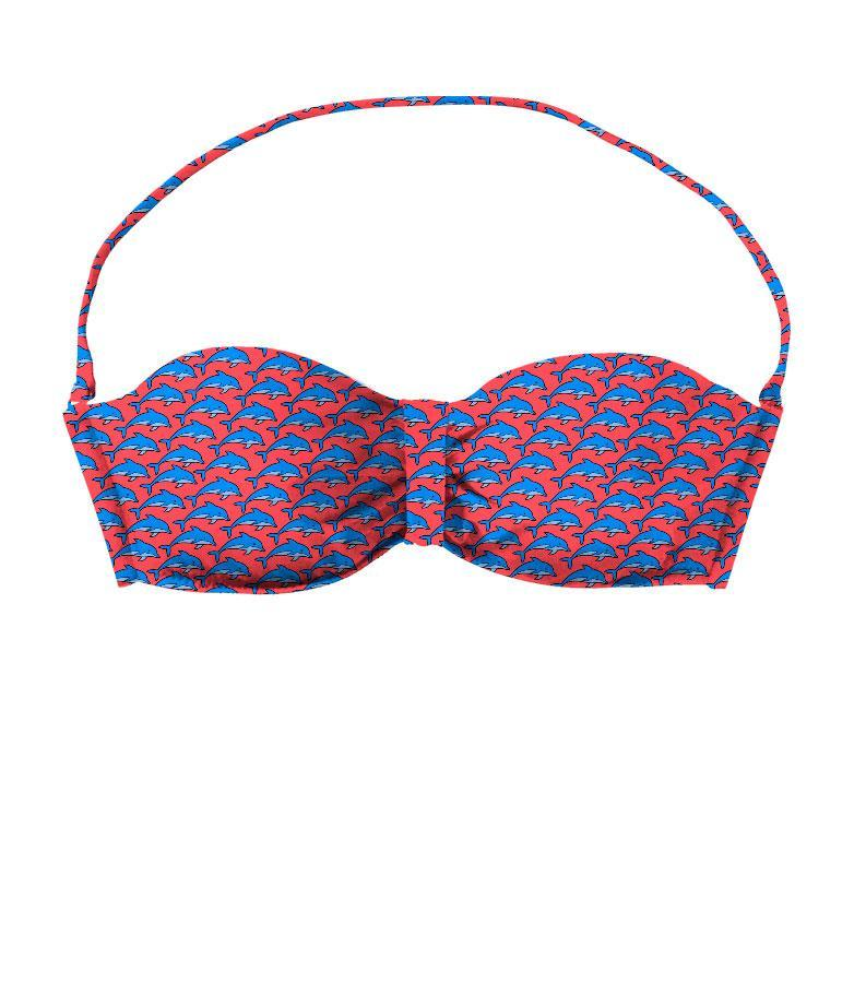 ZEYBRA - PUSH UP BANDEAU BRA WOMAN DOLPHINS PINK