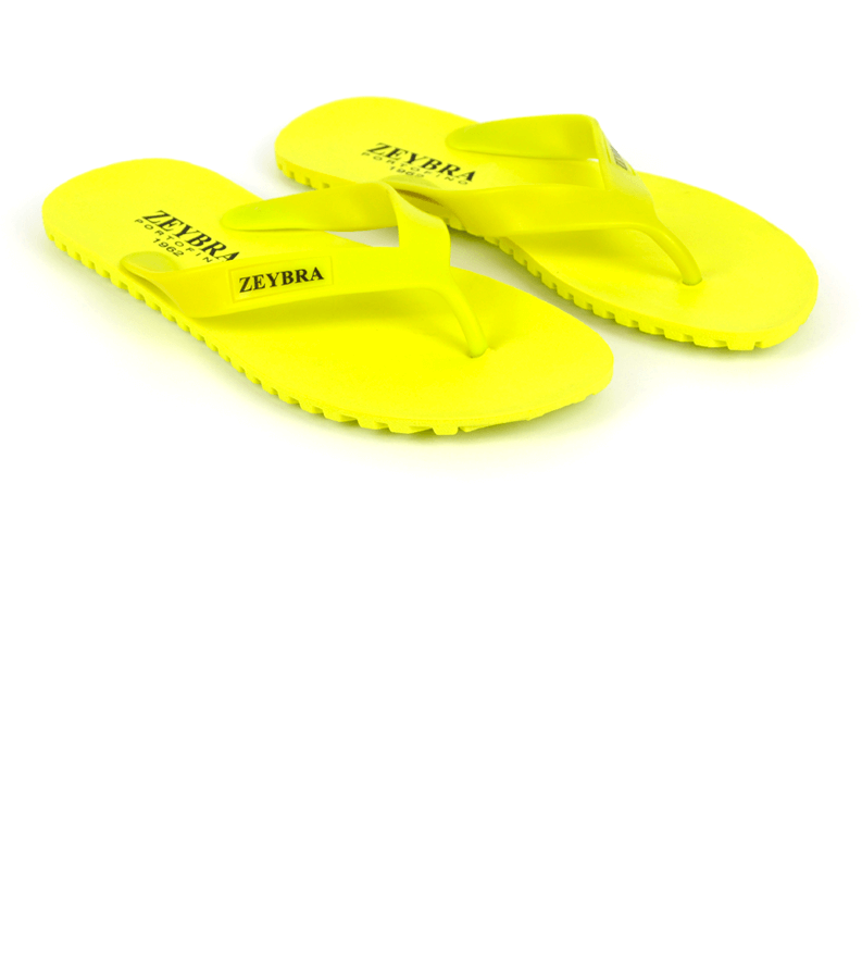 ZEYBRA - INFRADITO UOMO DONNA TINTA UNITA GIALLO FLUO