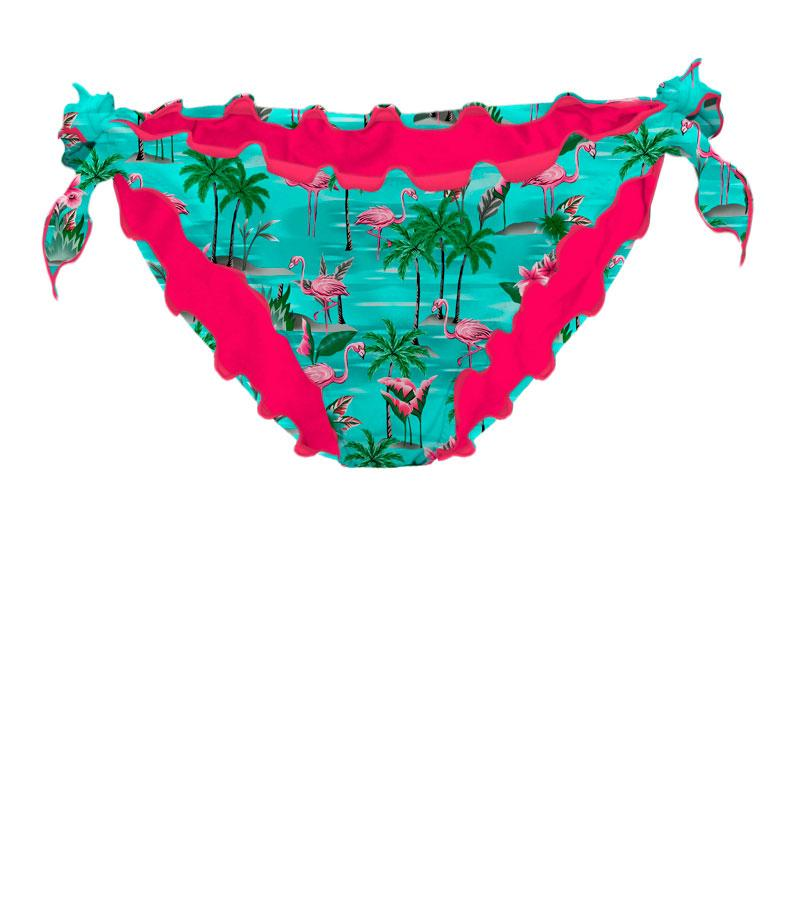 ZEYBRA - CRIMPED BRIEFS WOMAN FLAMINGOES WATER