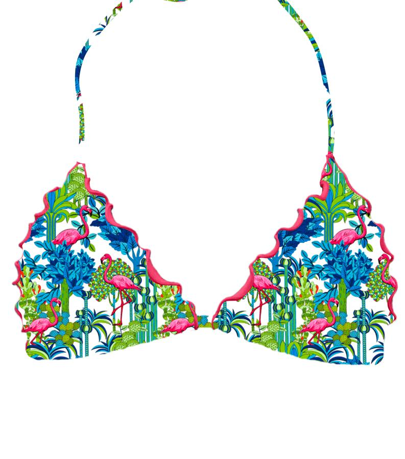 ZEYBRA - SLIDING TRIANGLE BRA GIRL FLAMINGO WHITE