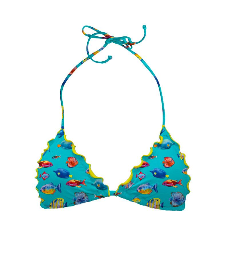 ZEYBRA - CRIMPED TRIANGLE BRA WOMAN FISH HAWAY