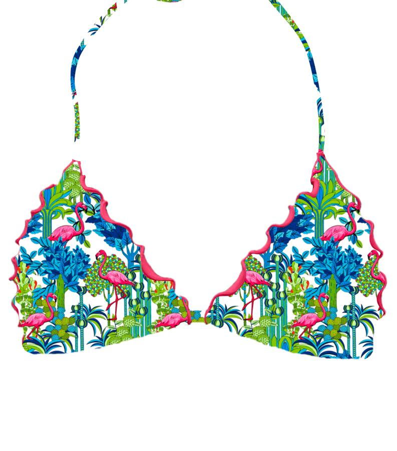 ZEYBRA - SLIDING TRIANGLE BRA WOMAN FLAMINGO WHITE